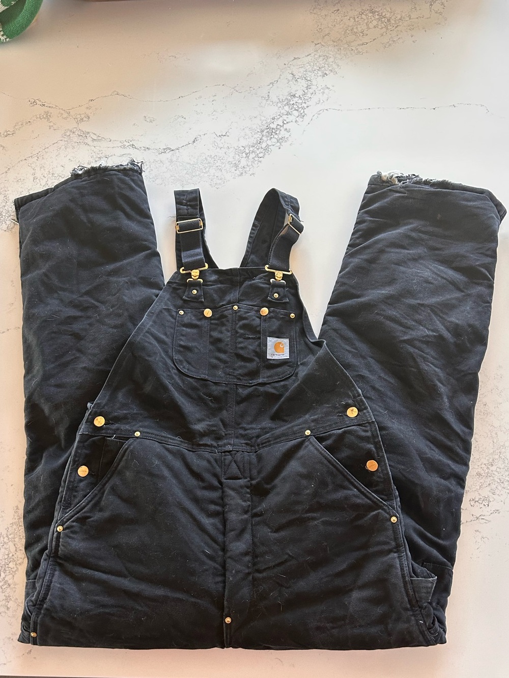 Carhartt lined overalls made in USA